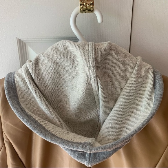 Rachel Zoe Camel Faux Leather Dickey Blazer - Picture 4 of 12